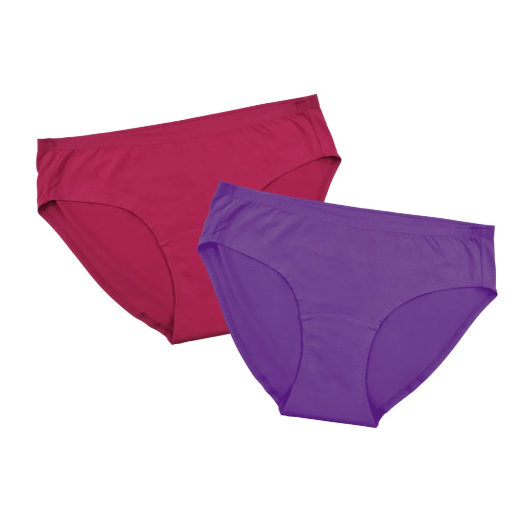 Reusable Incontinence Panties Dark Pink & Magenta