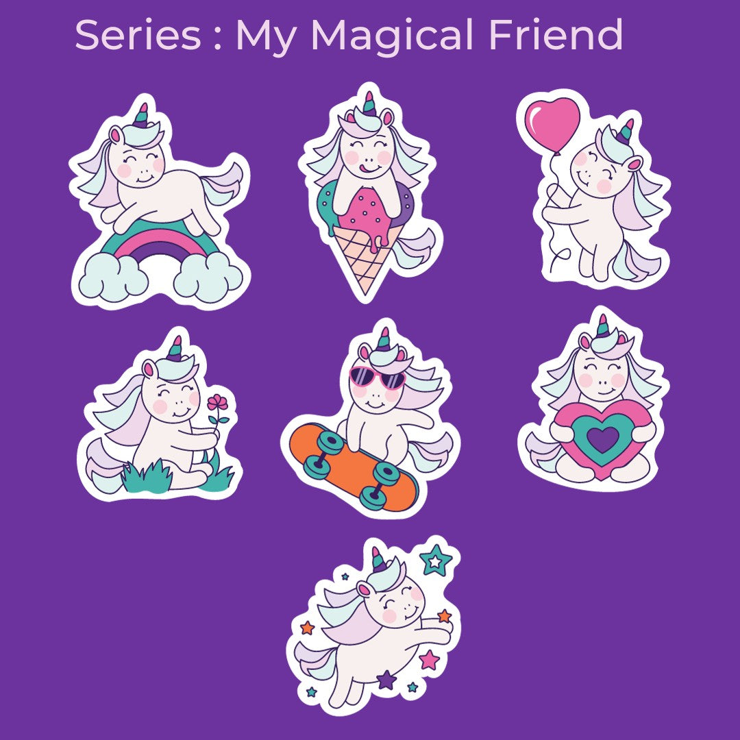 My Magical Friend Theme Stickers