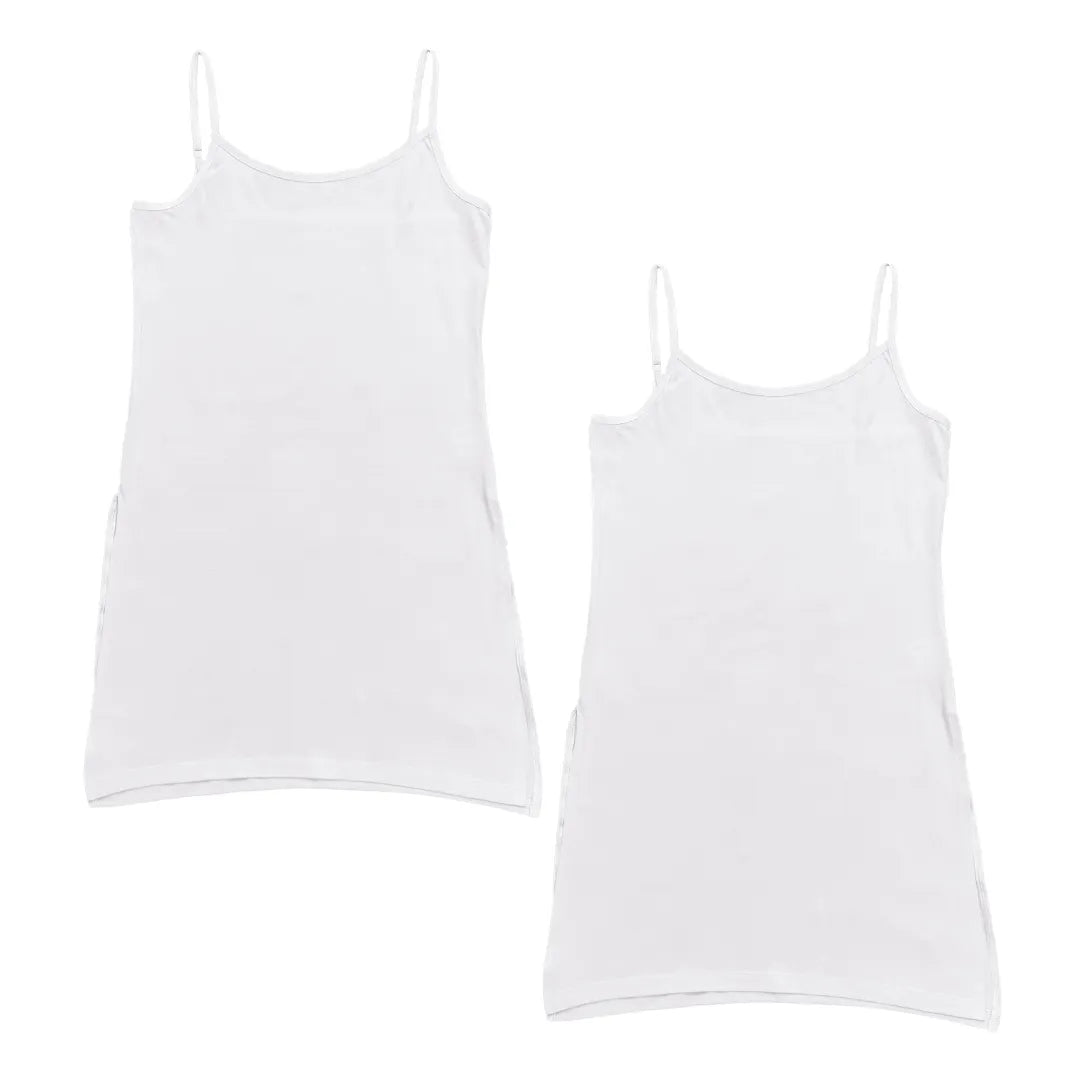 Senior Women Kurti Inner Slip White Pack Of 2