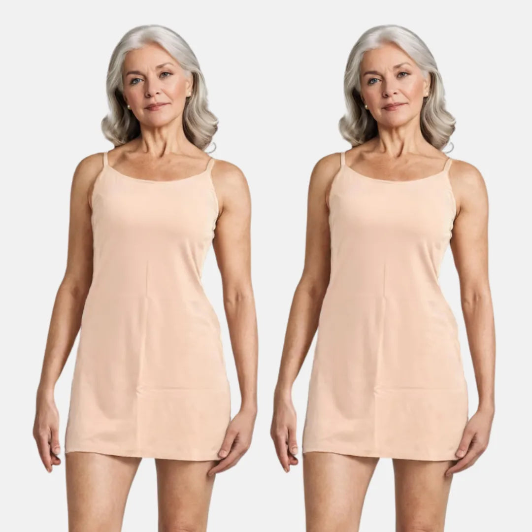Senior Women Inner Slip For Kurti Skin Pack Of 2