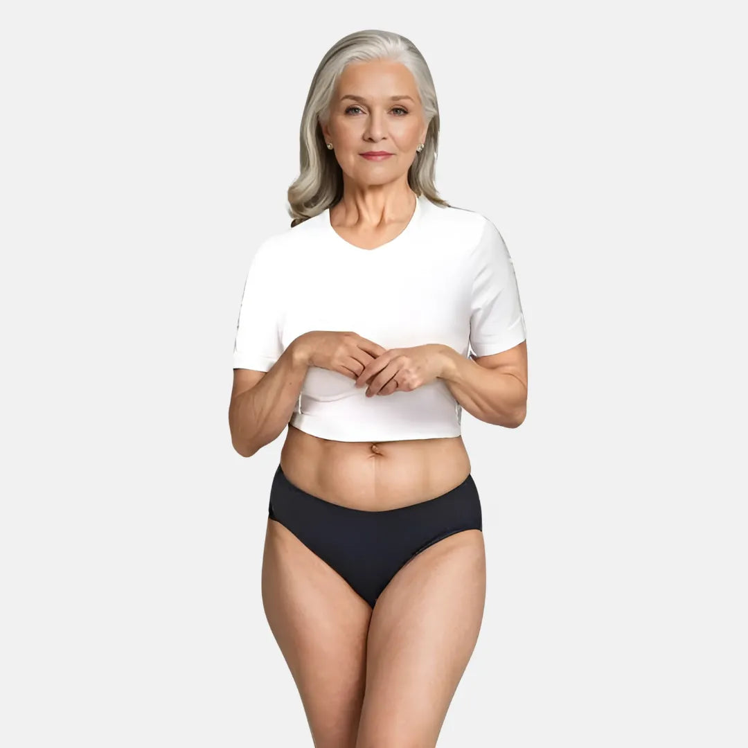 Senior Women Leak Proof Panties Navy Blue