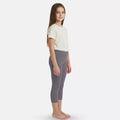 Short Leggings For Teens-Grey