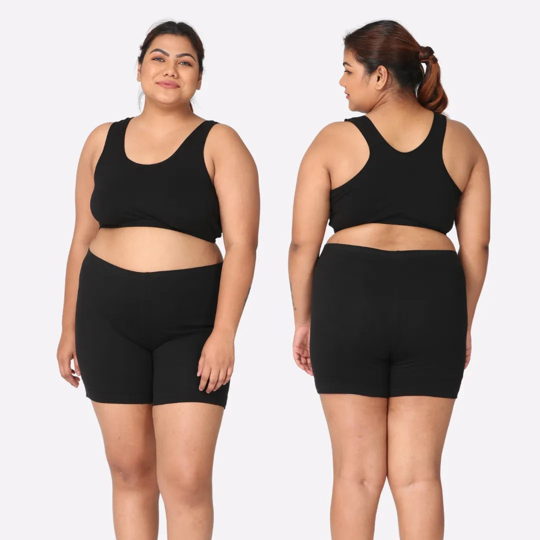 Plus Size Under Dress Shorts Full Hip Coverage Prevents Inner Thig