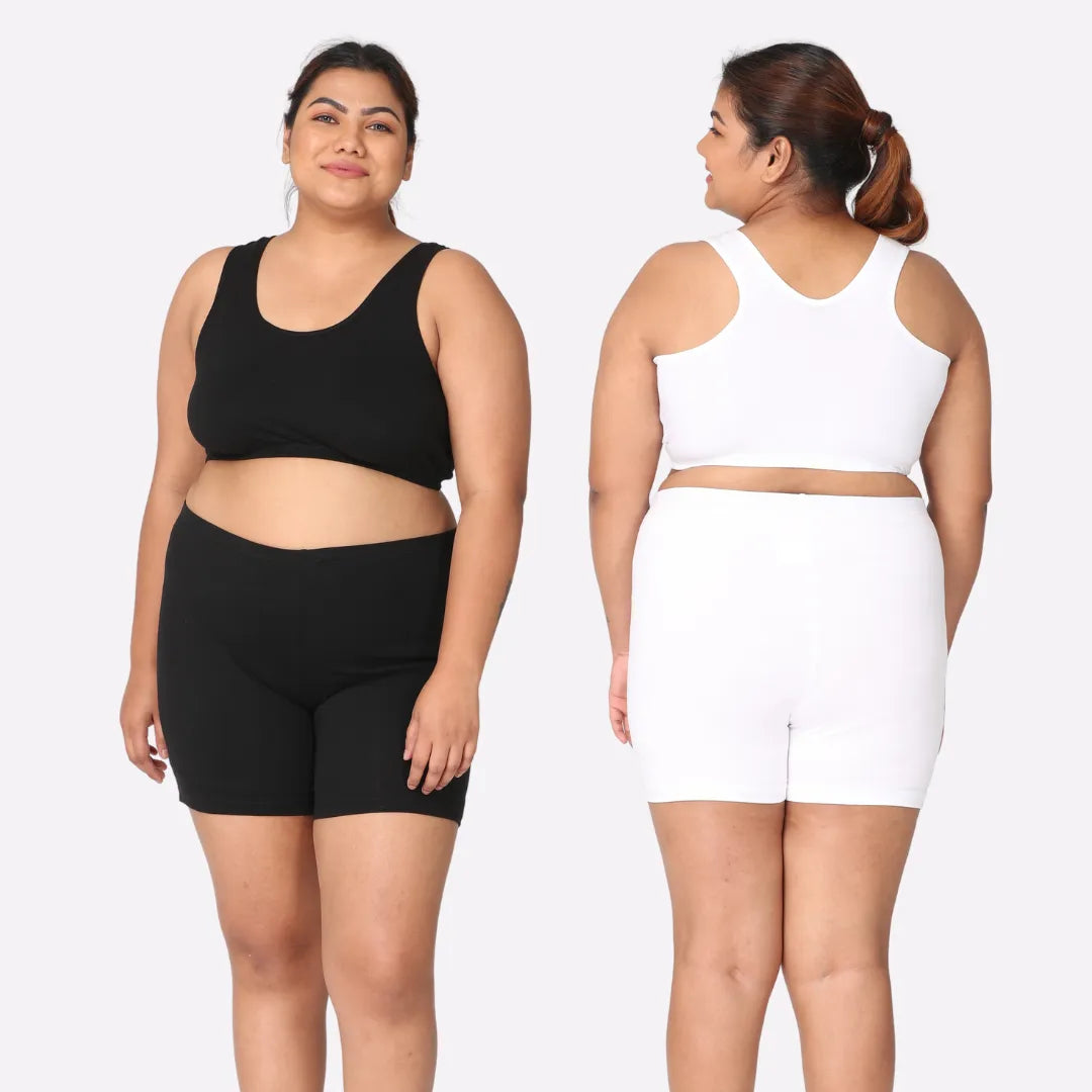 Plus Size Under Dress Shorts Full Hip Coverage Prevents Inner Thig