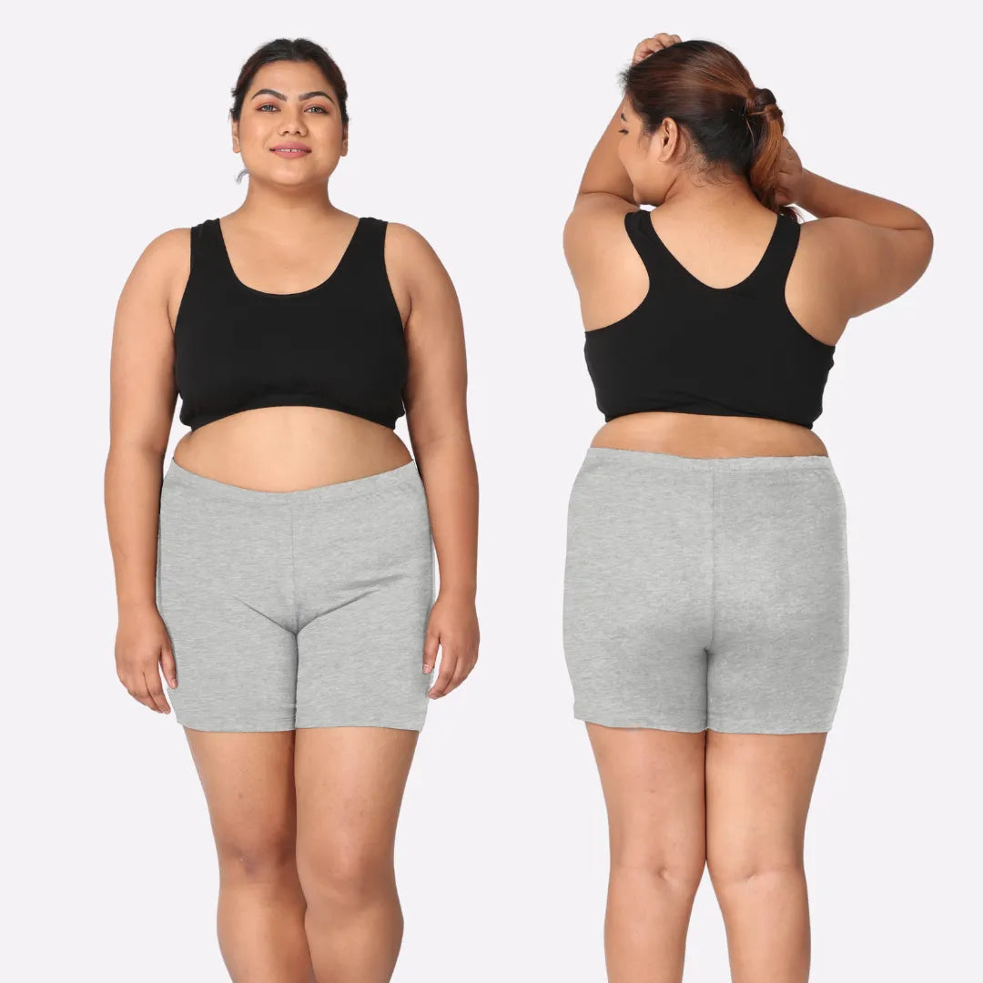 Shorties Women Grey Pack Of 2