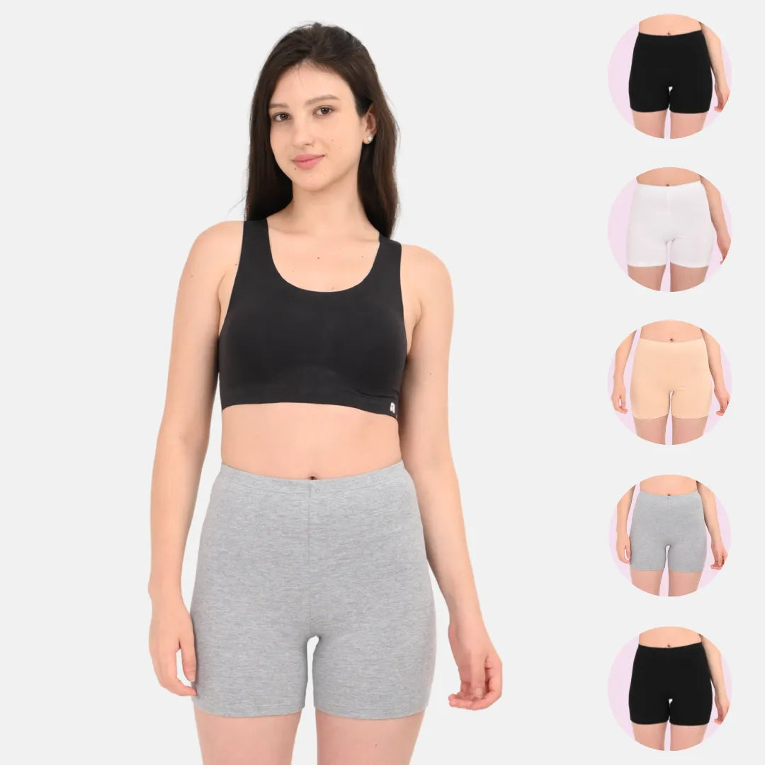 Shorties Women Multi Color Pack Of 5