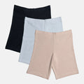 Shorts Under Frock Black, White & Skin