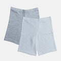 Shorts Under Frock Grey & White