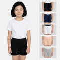 girls wearing undershorts  -color- Black-Navy blue-White-Skin-Grey
