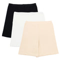 Shorts Under Frock Black, White & Skin