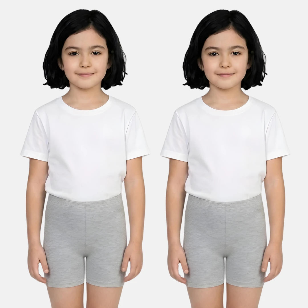 Grey color undershorts for girls