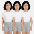 Girls wearing Grey Color Undershorts 