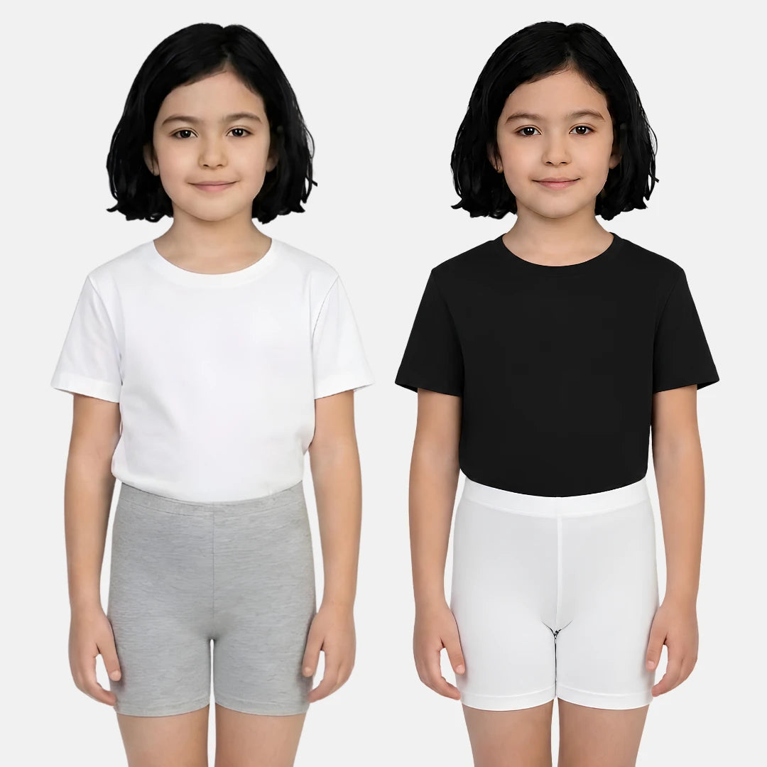 Under shorts for kids wearing- color- Grey - White