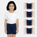 Girls wearing undershorts -color- Navy blue