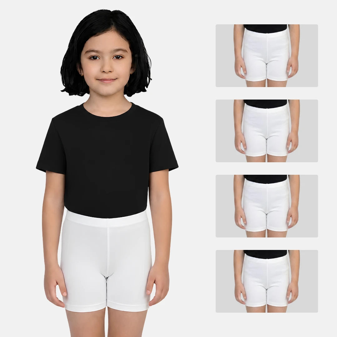 White color undershorts for girls wearing