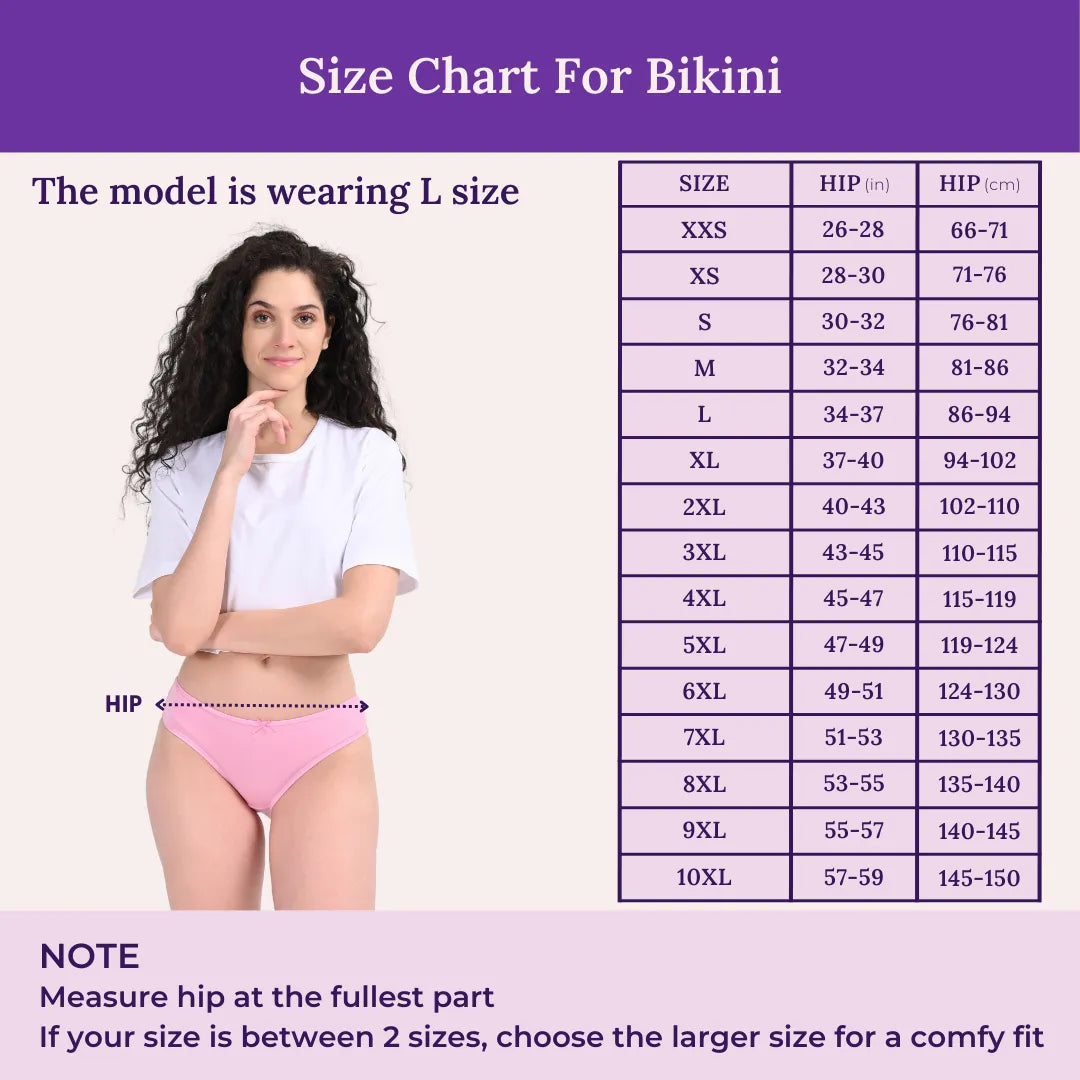 Size Chart For Bikini