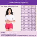 Size Chart For Boyshorts