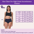 Size Chart For High Waist Incontinence Panties