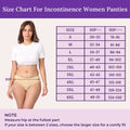 Size Chart For Incontinence Women Panties