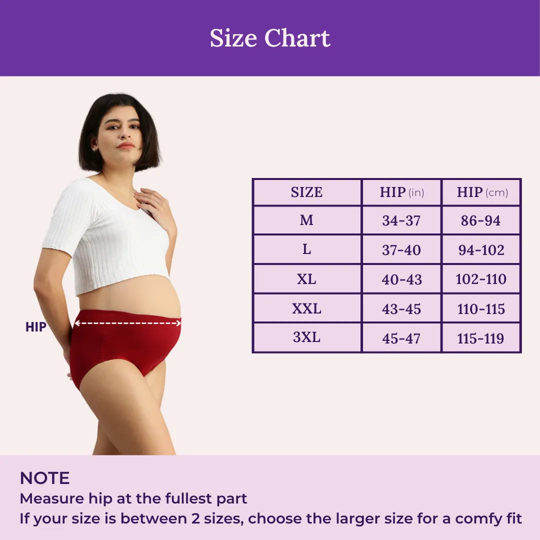 Size Chart For Maternity Panty