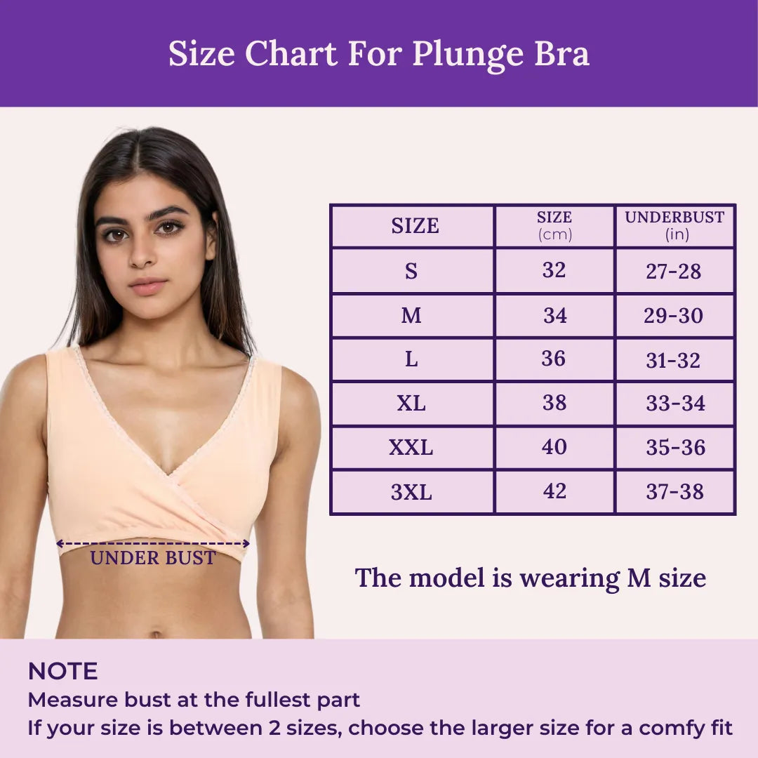 Size Chart For Plunge Bra