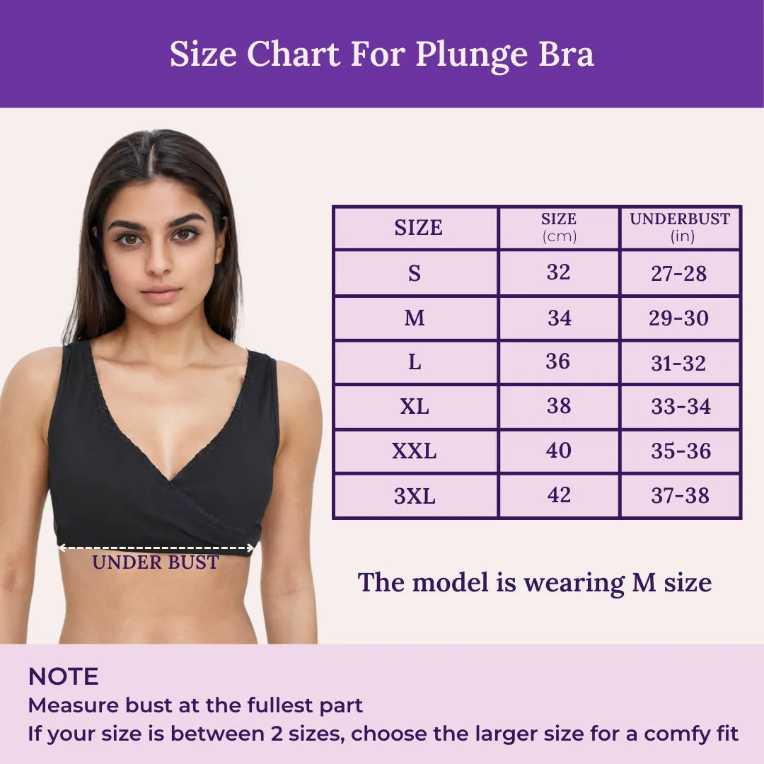 Size Chart For Plunge Bra