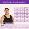 Size Chart For Plus Size Sleep Bra / Plus Size Lounge Bra