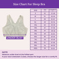 Size Chart For Sleep Bra  For Elderly