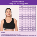 Size Chart For Sleep Bra / Lounge Bra