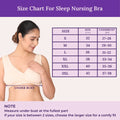 Size Chart For Sleep Nursing Bra