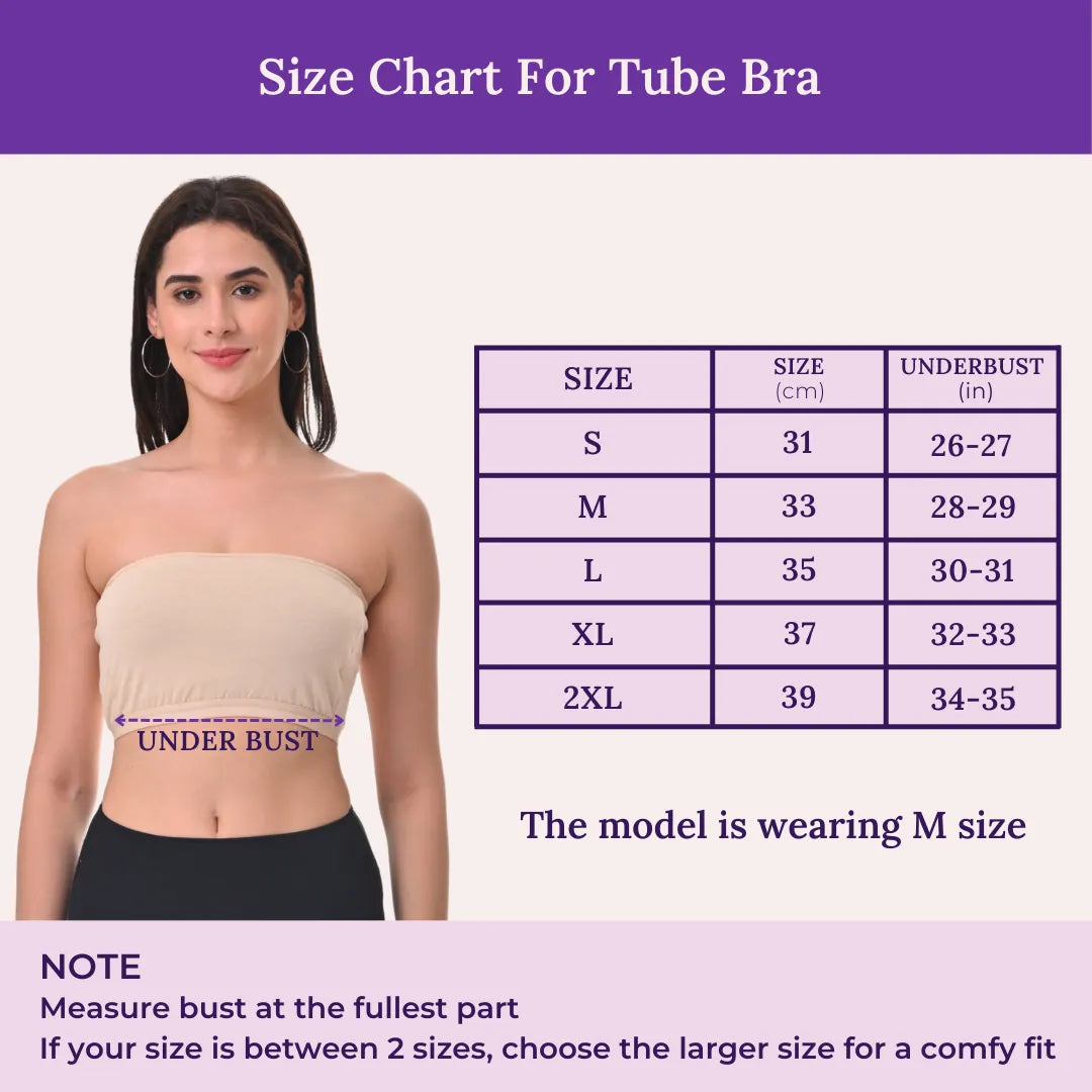 Size Chart For Tube Bra 