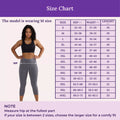 Size Chart For 3/4 Cotton Leggings