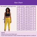 Size Chart For 3/4 Cotton Leggings