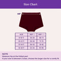 Size Chart For Boyshorts