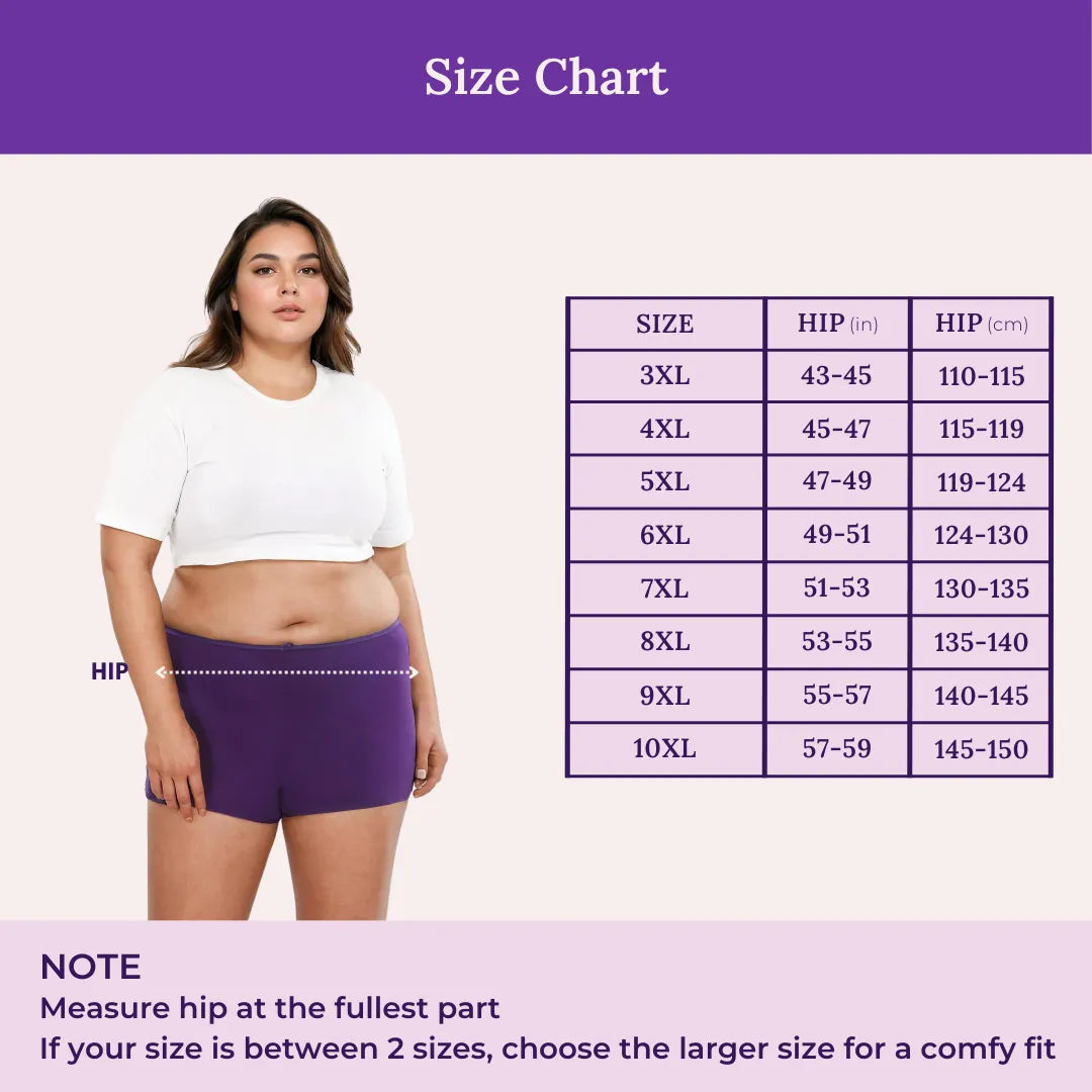 Size Chart For Boyshorts _ Magenta