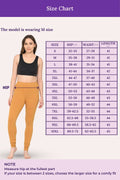 Size Chart  Churidar Leggings _Caramel  color for woman