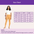 Size Chart For Cotton Leggings - Carmel