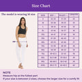 Size Chart For Cotton Leggings White