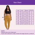 Size Chart For Cropped Leggings For Plus Size Caramel