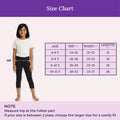 Size Chart For Girl Cropped Leggings Black