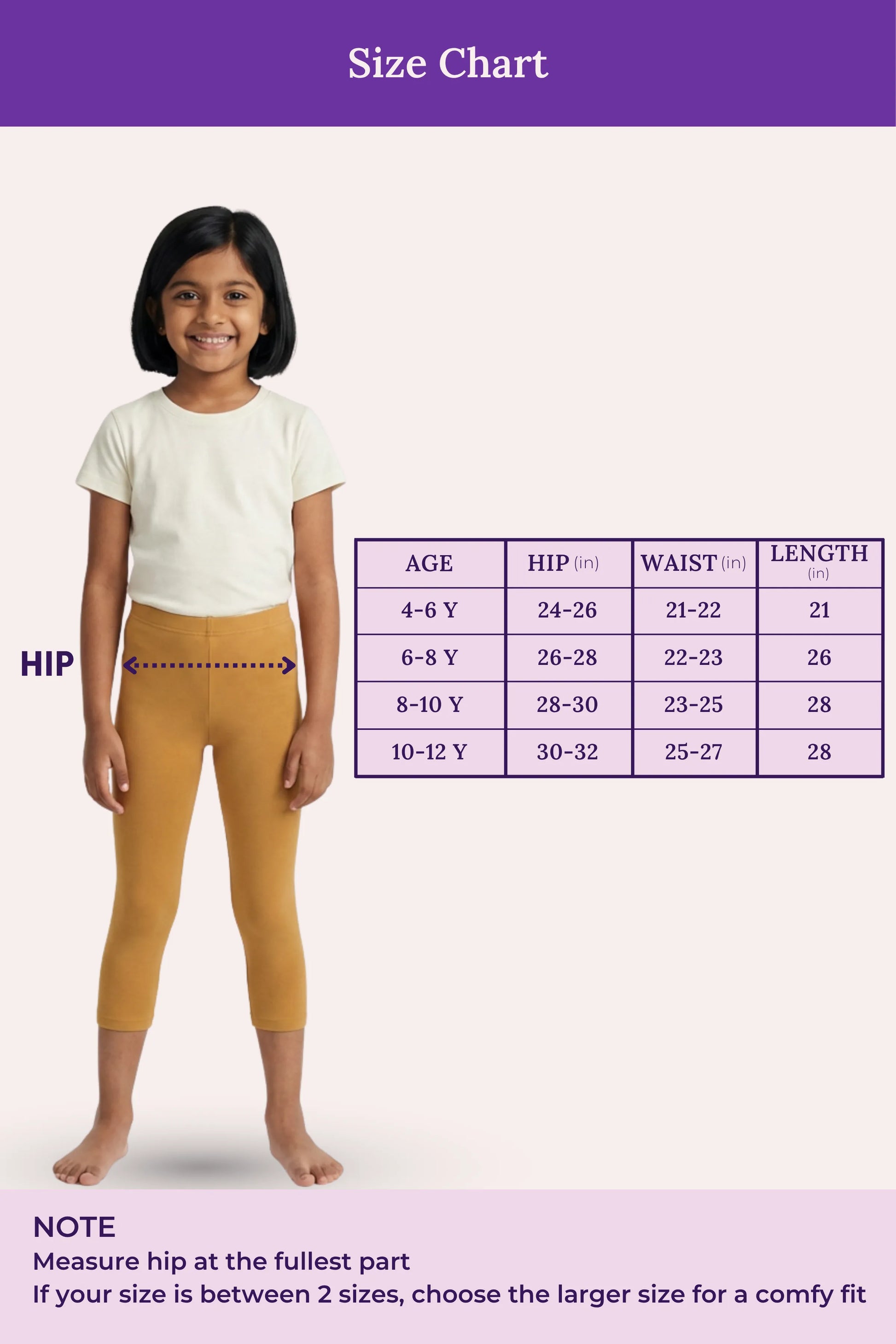 cropped leggings for girls -feature image -caramel