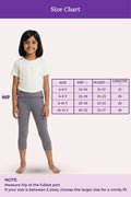 cropped leggings for girl -grey