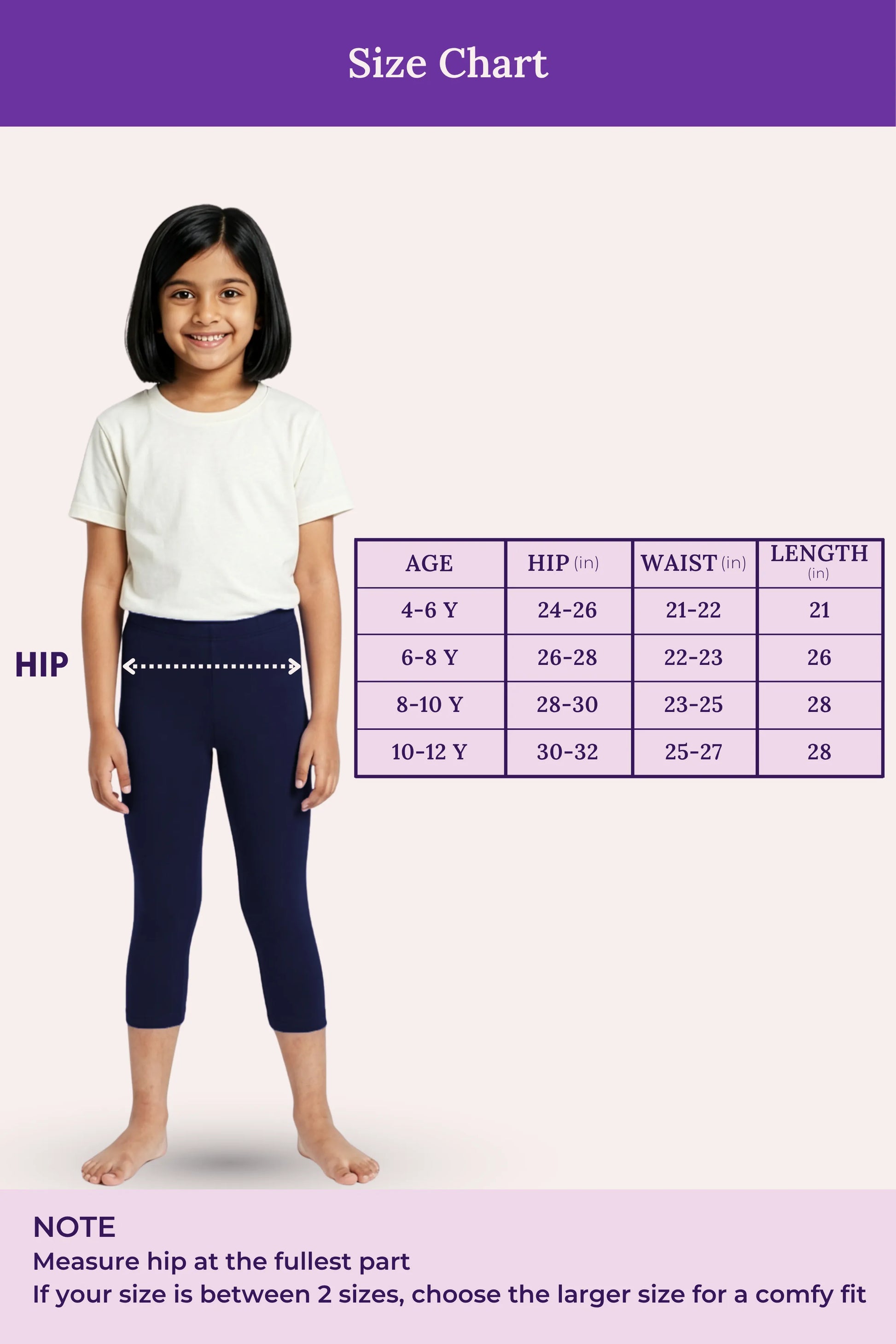 navy blue color  cropped leggings  for girls