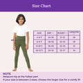 Size Chart For Girls Cotton Leggings Green