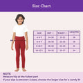 Size Chart For Girls Cotton Leggings Maroon