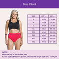 Size Chart For High Waist Cotton Panties
