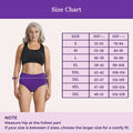 Size Chart For High Waist Cotton Panties