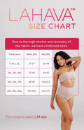 Size Chart For Lahava Shapewear