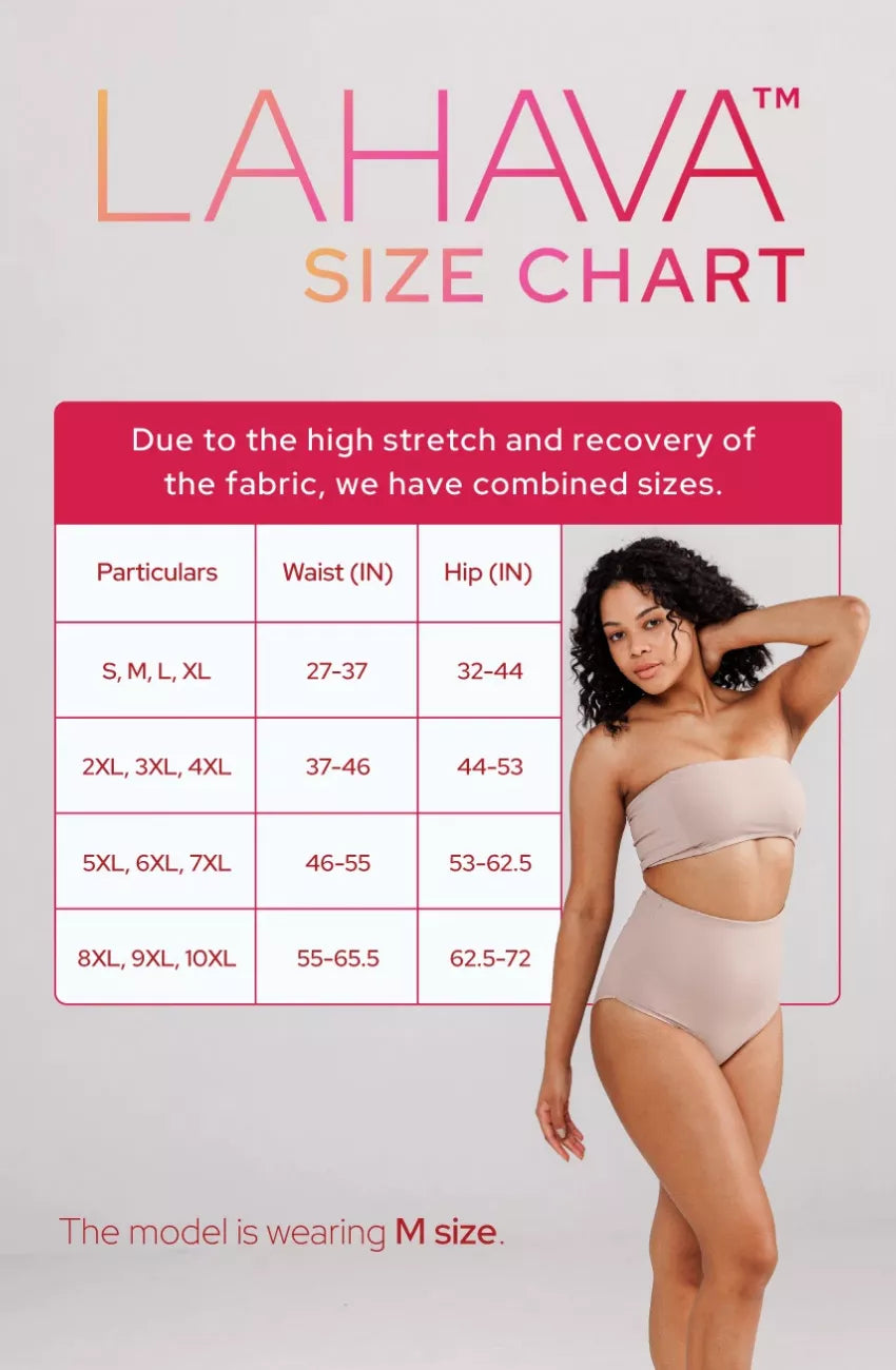 Size Chart For Lahava Shapewear