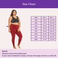 Size Chart For Leggings Maroon